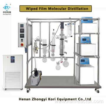 Lab wiped film distillation cbd evaporator